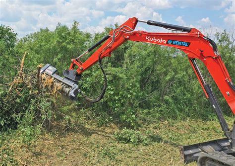 best mini excavator for mulching|forestry mulcher attachment for excavator.